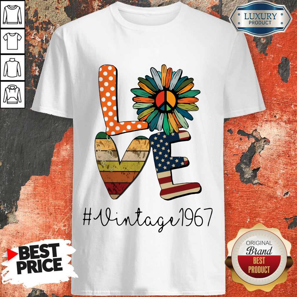 I Love Hippie Sunflower #Vintage 1967 Shirt