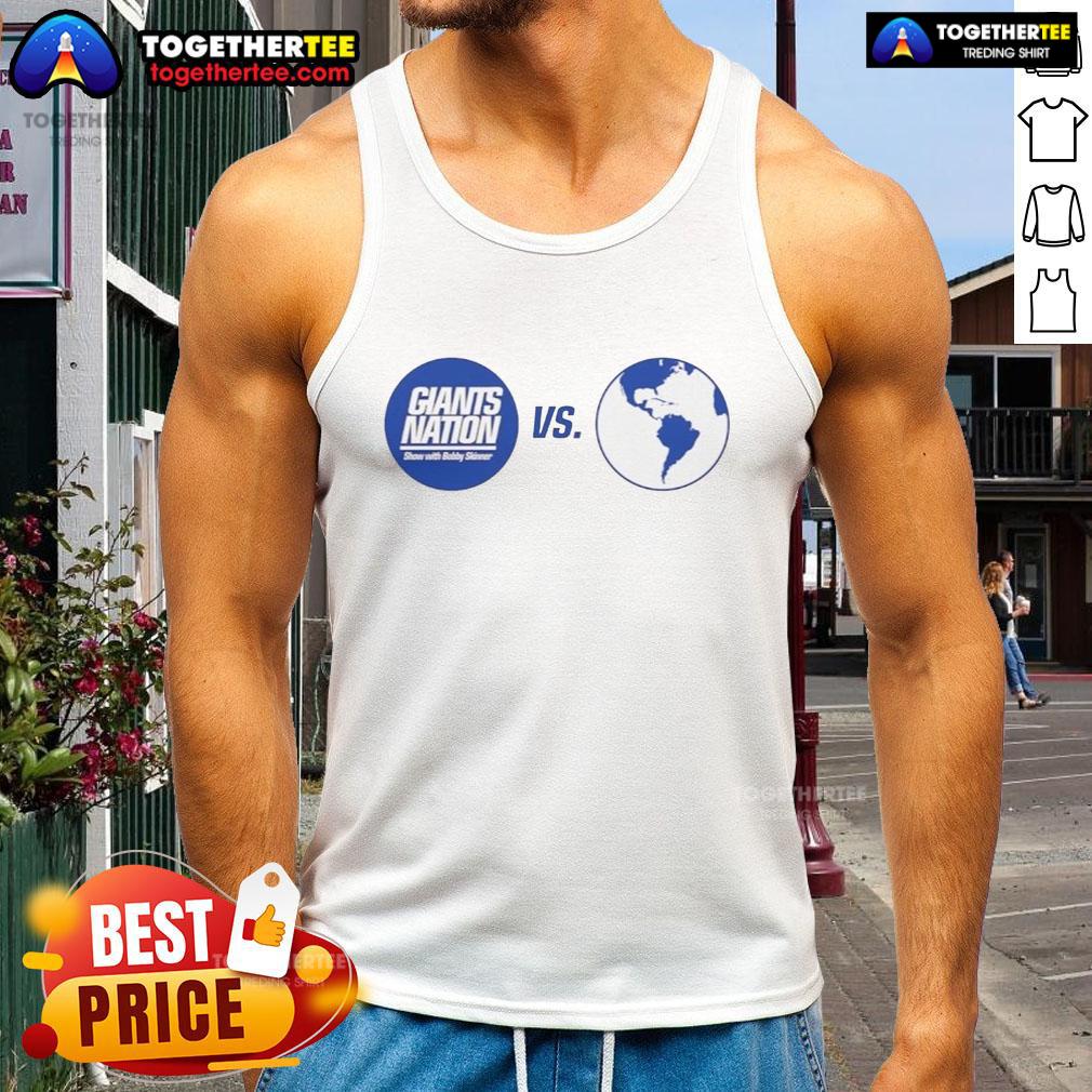 Awesome New York Giants Nation Vs The World T-Shirt - Image 4