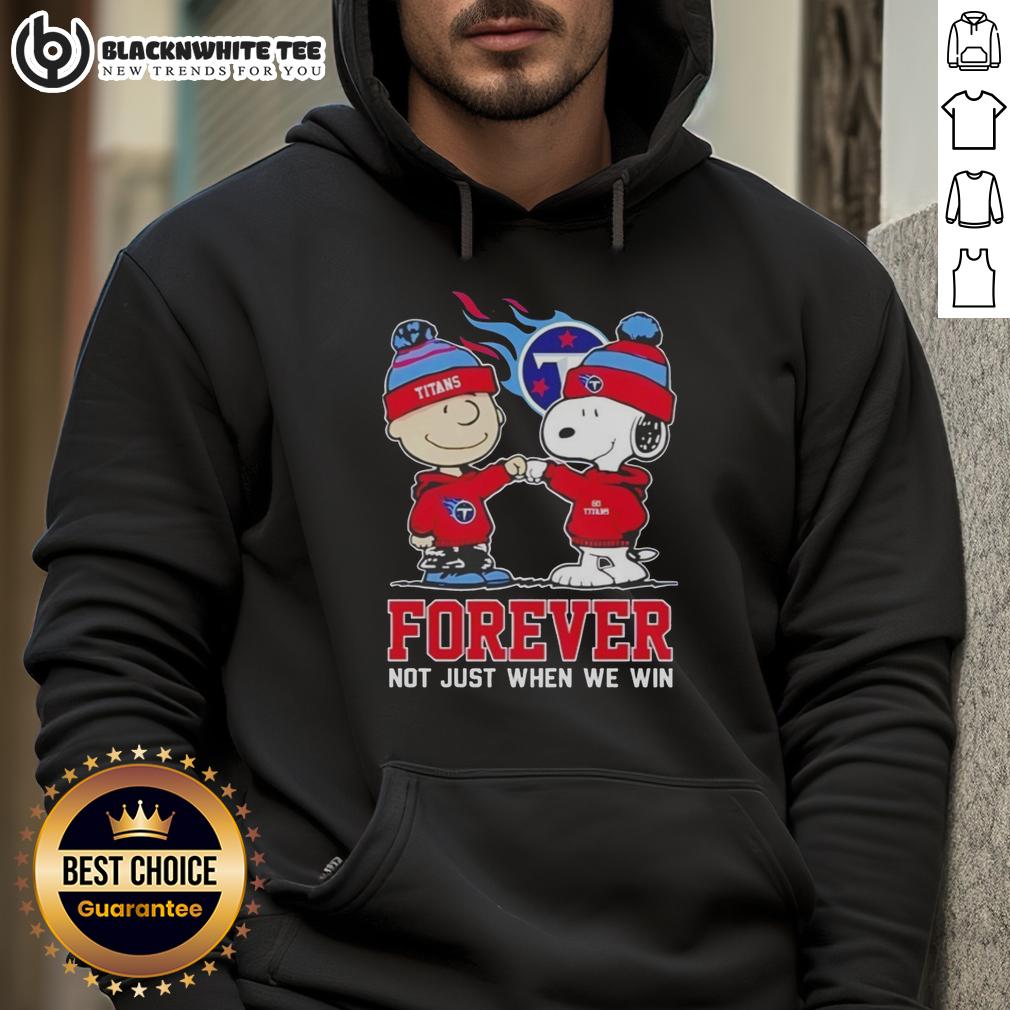 Awesome Peanut Snoopy Charlie Brown Tennessee Titans Forever Not Just When We Win T-Shirt - Image 2