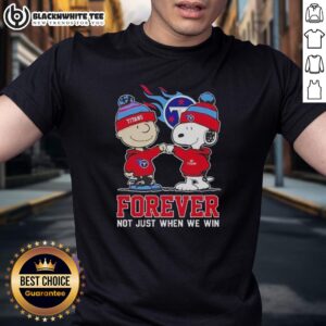 Awesome Peanut Snoopy Charlie Brown Tennessee Titans Forever Not Just When We Win T-Shirt