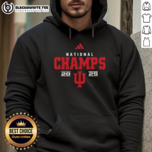 Alternative view of Premium Indiana Hoosiers Premium NCAA 2026 CFP National Champions Mascot T-Shirt