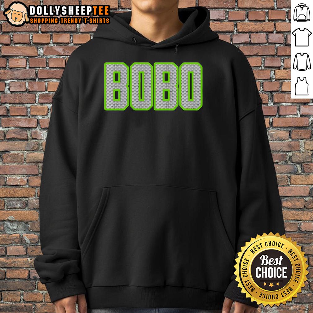 Premium Bobo Custom Neon Green Pattern Text Seattle Seahawks T-Shirt - Image 2