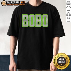 Premium Bobo Custom Neon Green Pattern Text Seattle Seahawks T-Shirt