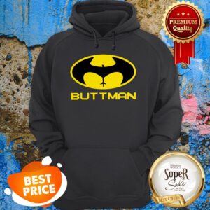 Alternative view of Nice Batman Logo Buttman Parody Shirt