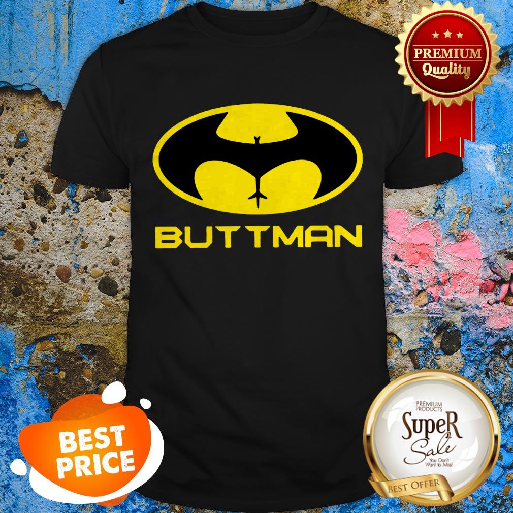 Nice Batman Logo Buttman Parody Shirt