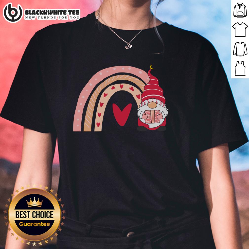 Awesome Valentine Gnome Cute Love Heart Valentine's Day T-Shirt - Image 3
