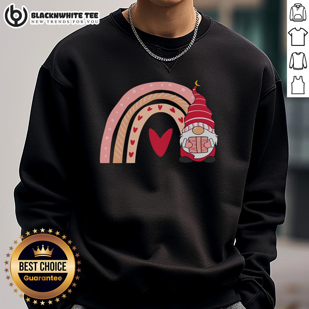 Awesome Valentine Gnome Cute Love Heart Valentine's Day T-Shirt - Image 5