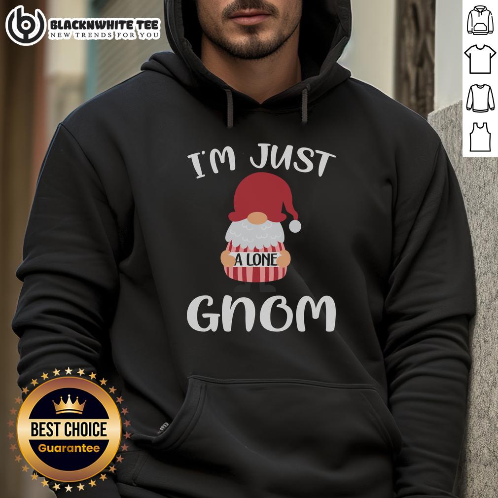 Awesome Valentine Gnome I'm Just A Lone Gnom T-Shirt - Image 2