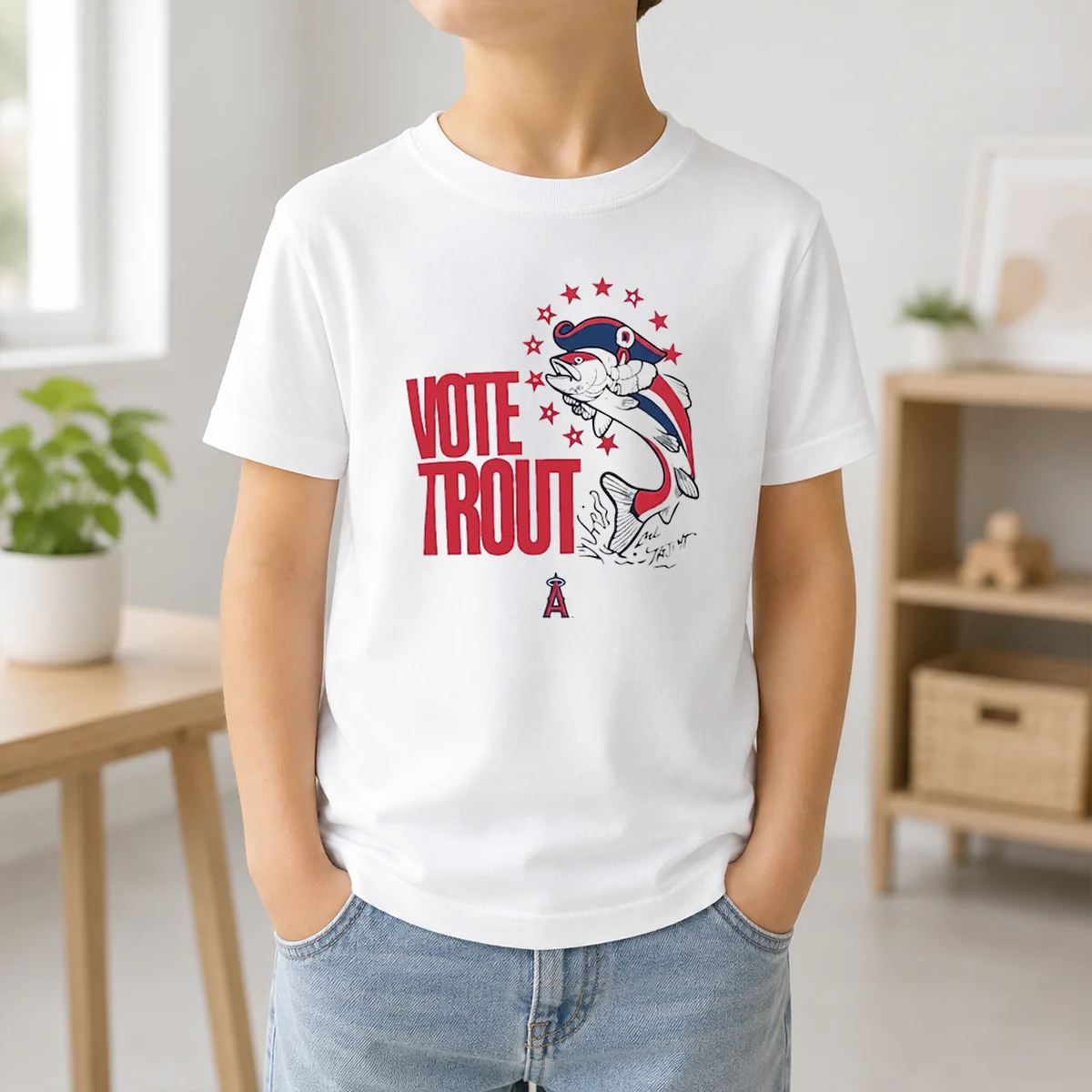 Pretty Trout Signature Vote For Mike Trout Angels Shirt - Image 9