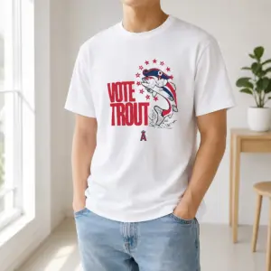 Pretty Trout Signature Vote For Mike Trout Angels Shirt