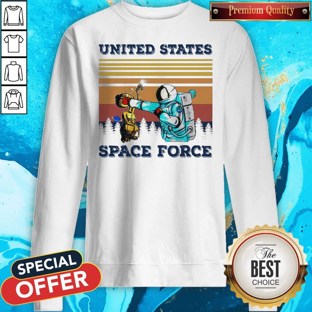 Top Astronaut Punch Alien In The Face United States Space Force Vintage Shirt - Image 5