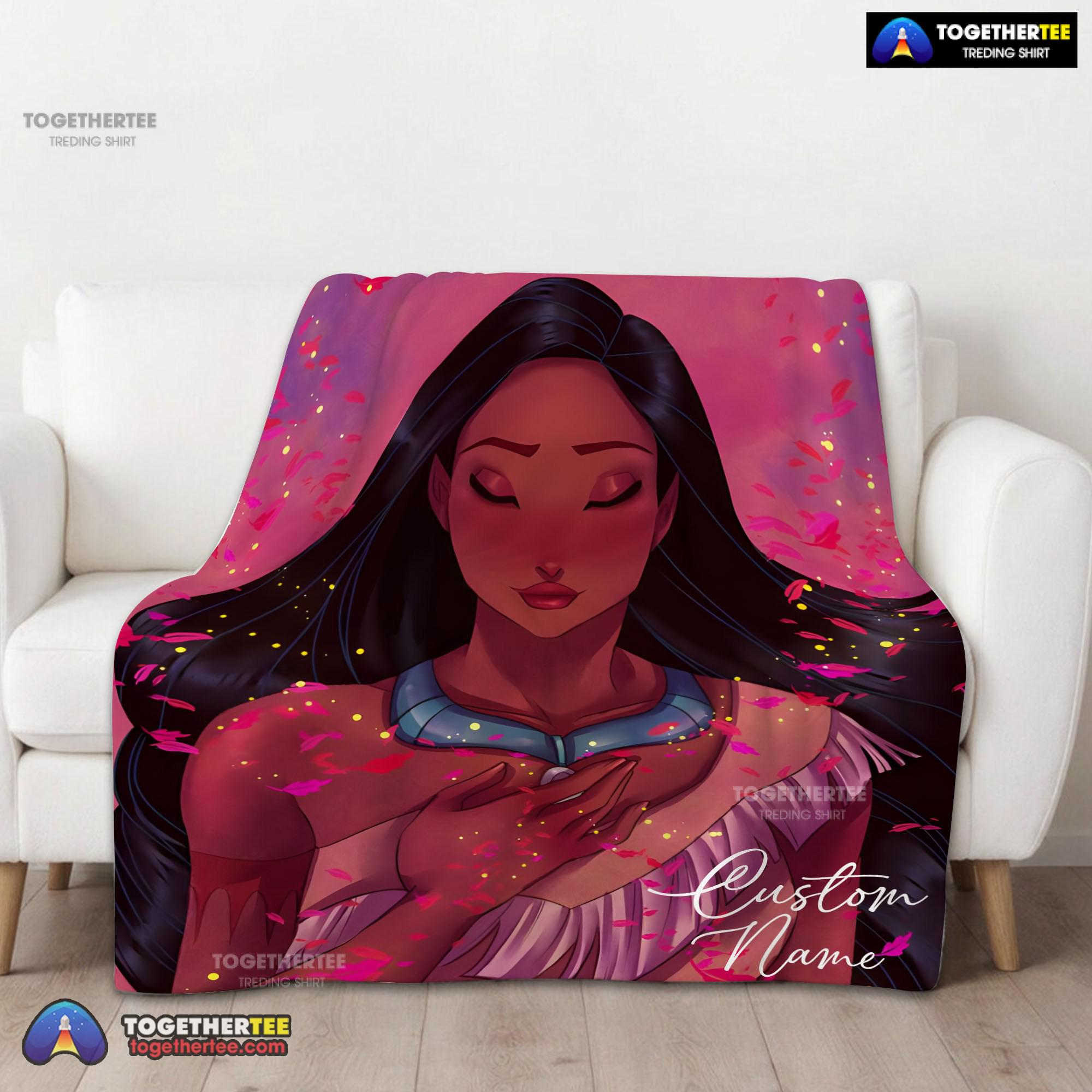 Official Whispers Of The Wind Pocahontas Colors Of The Wind Blanket Fleece Customized Blanket - Image 2