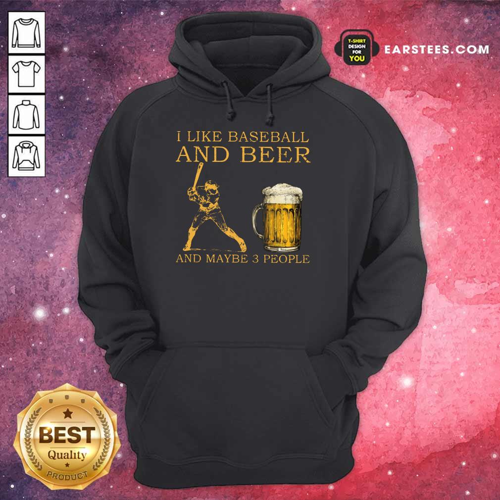 Top I Like Baseball And Beer Shirt - Image 4