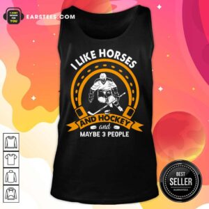 Alternative view of Top I Like Horses And Hockey Shirt
