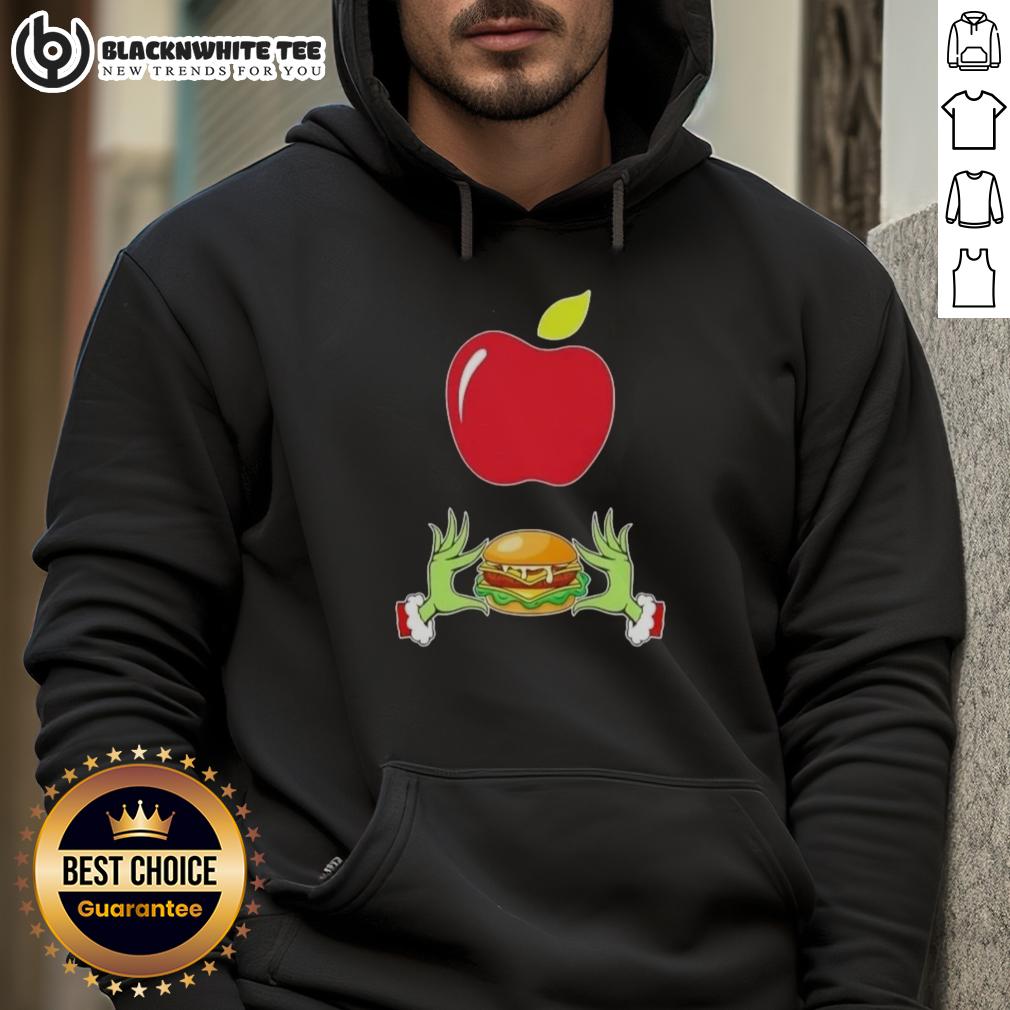 Happy Grinch Hands Love Applebee's Merry Christmas T-Shirt - Image 2