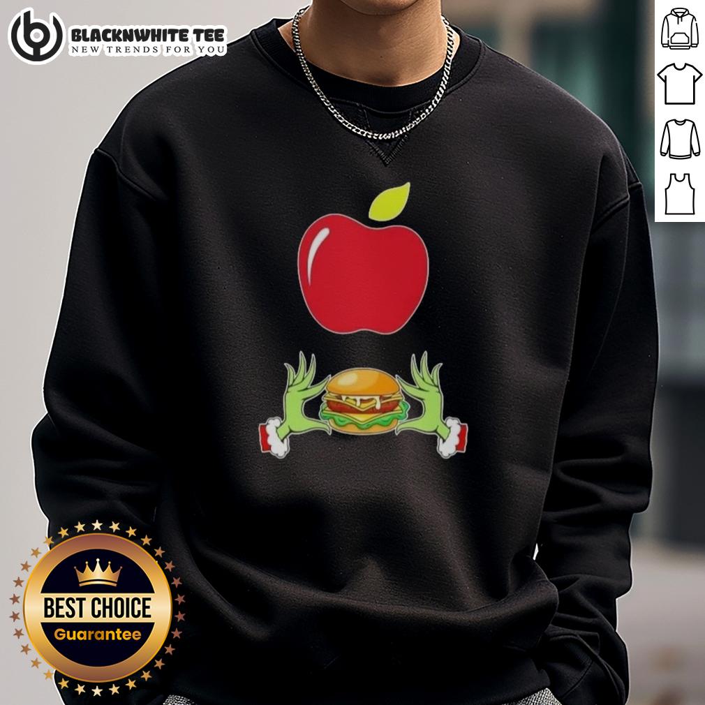 Happy Grinch Hands Love Applebee's Merry Christmas T-Shirt - Image 5