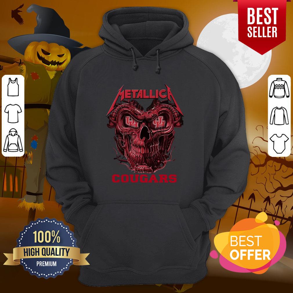 Great Skull Metallica Houston Cougars Shirt - Image 4