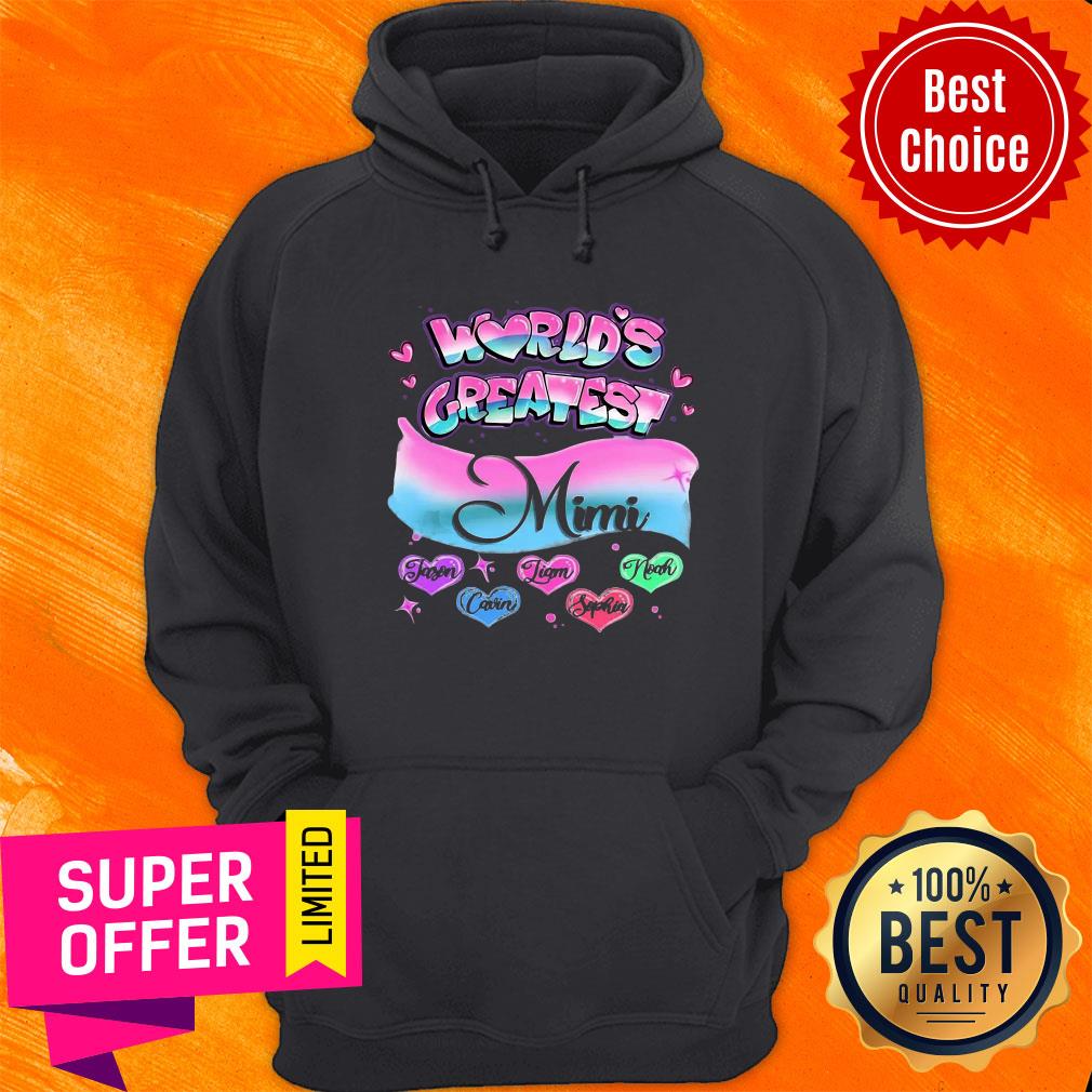 Awesome Girly World's Greatest Mimi Art Shirt - Image 5