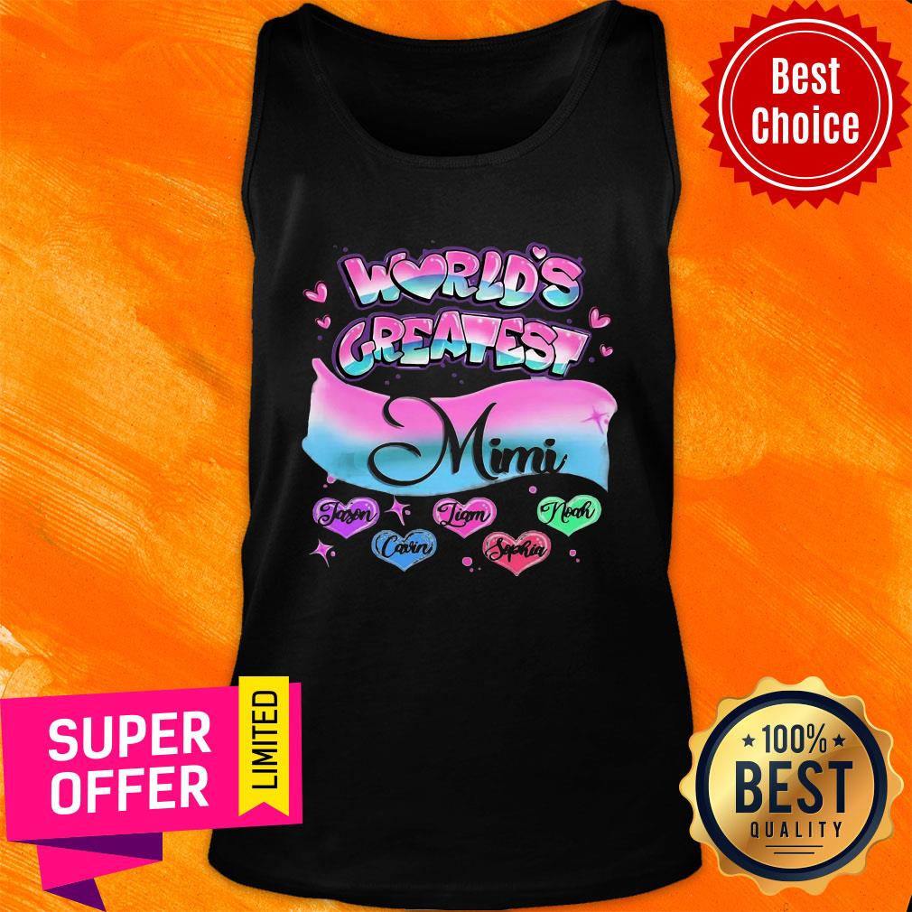 Awesome Girly World's Greatest Mimi Art Shirt - Image 3
