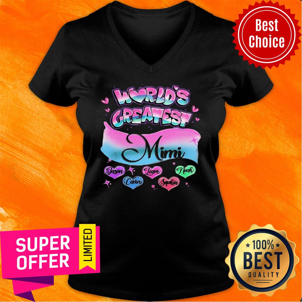 Awesome Girly World's Greatest Mimi Art Shirt - Image 2