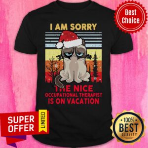 Fantastic I Am Sorry The Nice Occupational Therapist Is On Vacation Vintage Retro Shirt