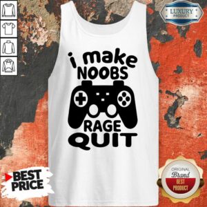 Alternative view of Game Console I Make Noobs Rage Quit Shirt