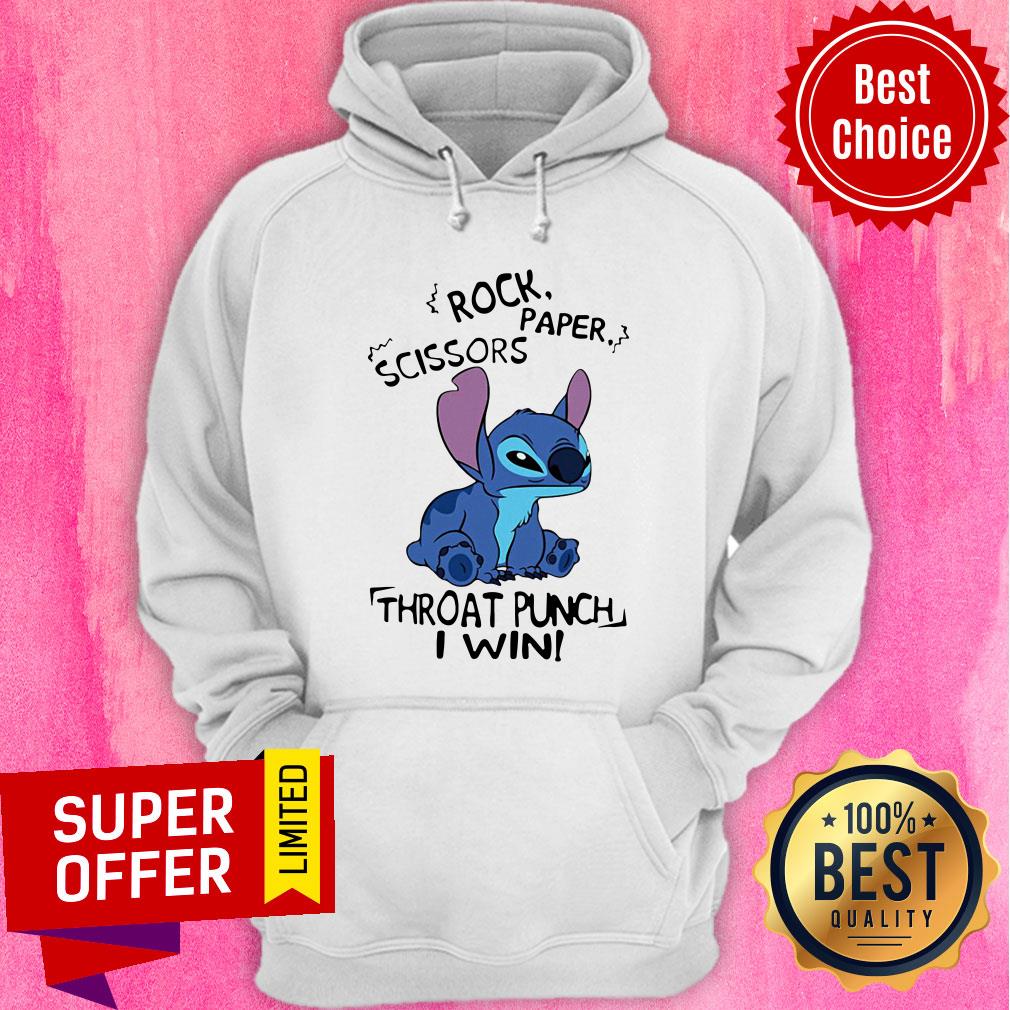 Stitch Rock Paper Scissors Throat Punch I Win Shirt - Image 5
