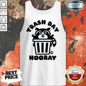 Alternative view of Trash Day Hooray Raccoon Shirt