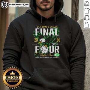 Alternative view of Top 2026 St. Edward Basketball Final 4 Pickerington Central T-Shirt