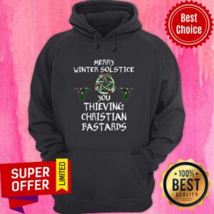 Alternative view of Merry Winter Solstice You Thieving Christan Bastards Shirt
