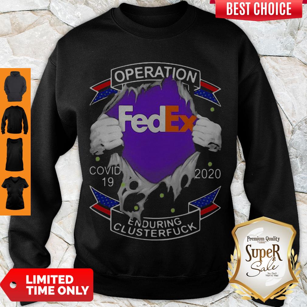 Top Fedex Operation COVID-19 2020 Enduring Clusterfuck Hands Shirt - Image 5