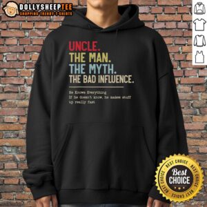 Alternative view of Good Uncle The Man The Myth The Bad Influence Vintage T-Shirt
