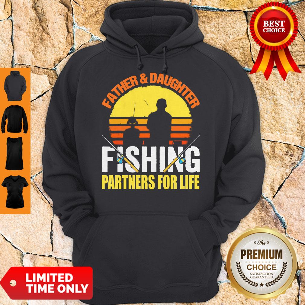 Top Father Daughter Fishing Partners For Life Vintage Shirt - Image 2