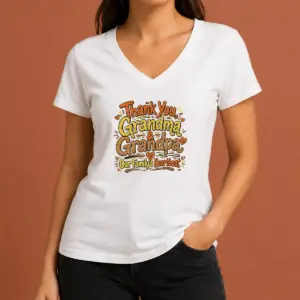 Alternative view of Official Funny Grandparents Day Thank You Heartbeat Doodle Shirt