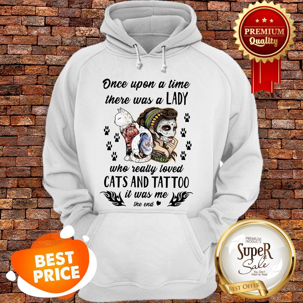 Once Upon A Time There Was A Lady Who Really Loved Cats And Tattoo Shirt - Image 5