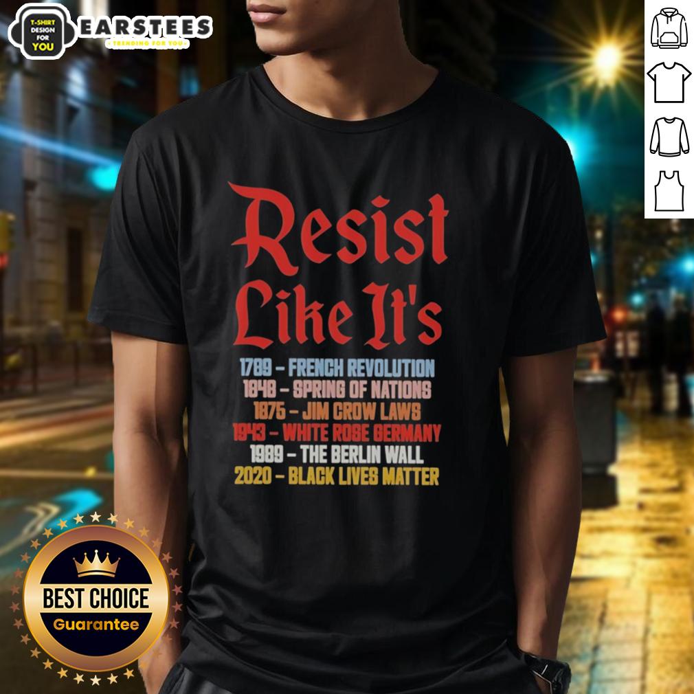 Nice Resist Like It's 2789 1848 1875 1943 1989 2020 T-Shirt