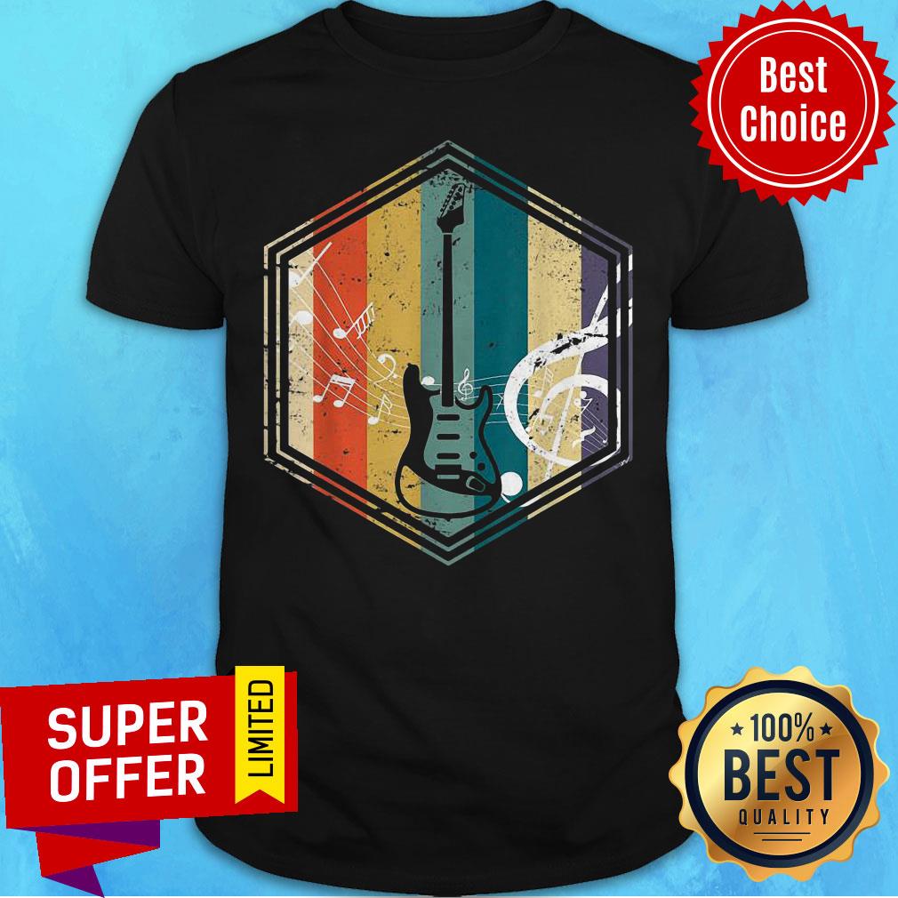 Funny Musical Instrument Retro Bass Guitar Shirt