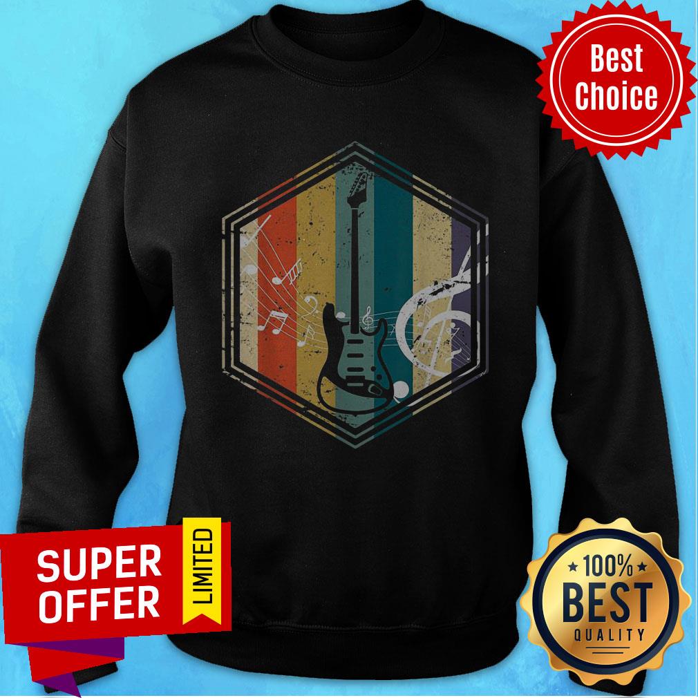 Funny Musical Instrument Retro Bass Guitar Shirt - Image 4