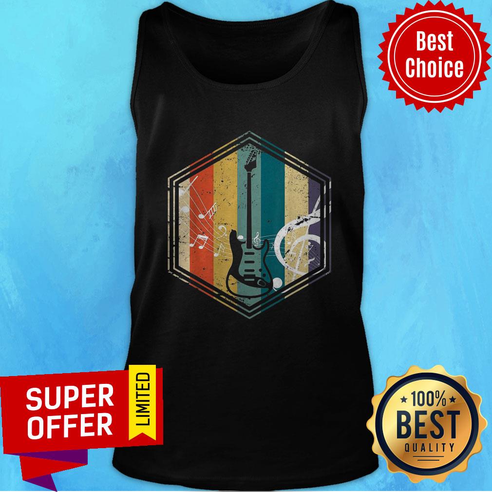 Funny Musical Instrument Retro Bass Guitar Shirt - Image 3