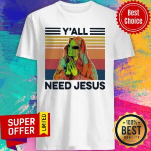 Y’all Need Jesus Alien Vintage Retro Shirt