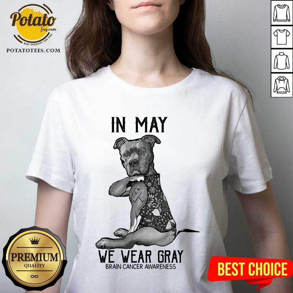 Dog In May We Wear Gray Shirt - Image 3