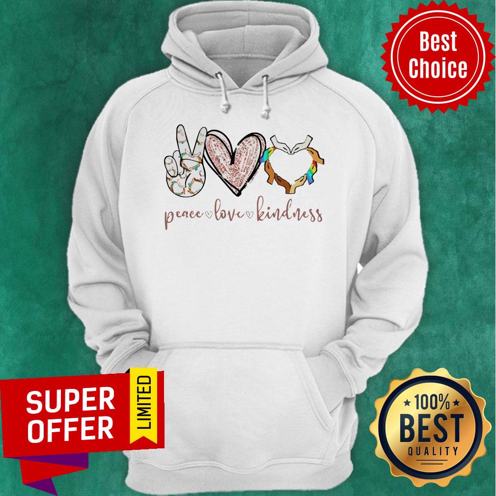 Nice Peace Love Kindness Hands Black Lives Matter Shirt - Image 3