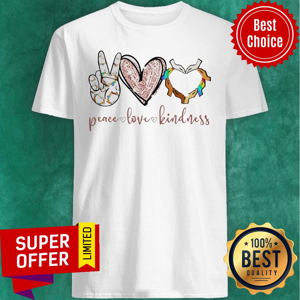 Nice Peace Love Kindness Hands Black Lives Matter Shirt