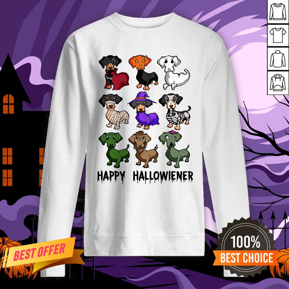 Official Dachshund Happy Halloween Shirt - Image 4