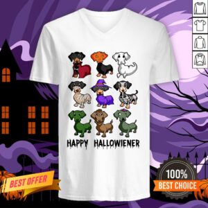 Alternative view of Official Dachshund Happy Halloween Shirt