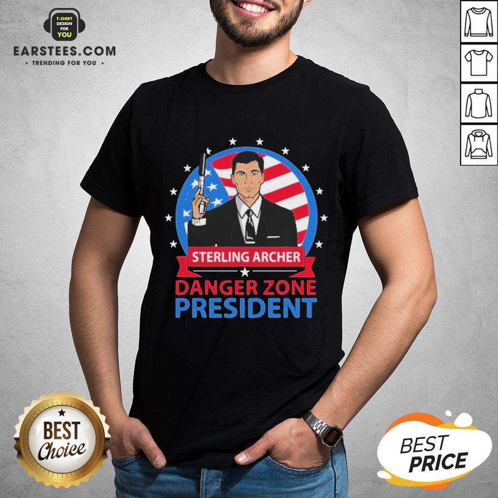 Pretty Sterling Archer Danger Zone President American Flag Shirt