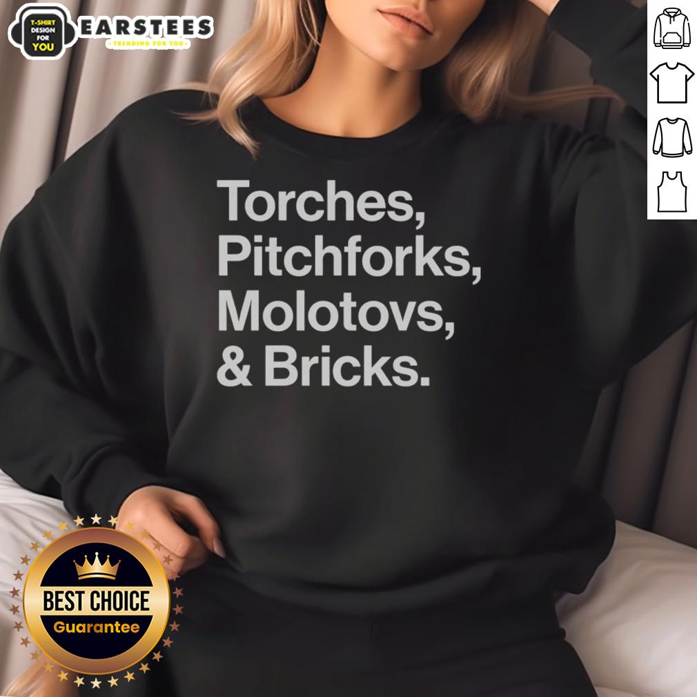 Awesome Torches Pitchforks Molotovs And Bricks 2025 World Tour T-Shirt - Image 5
