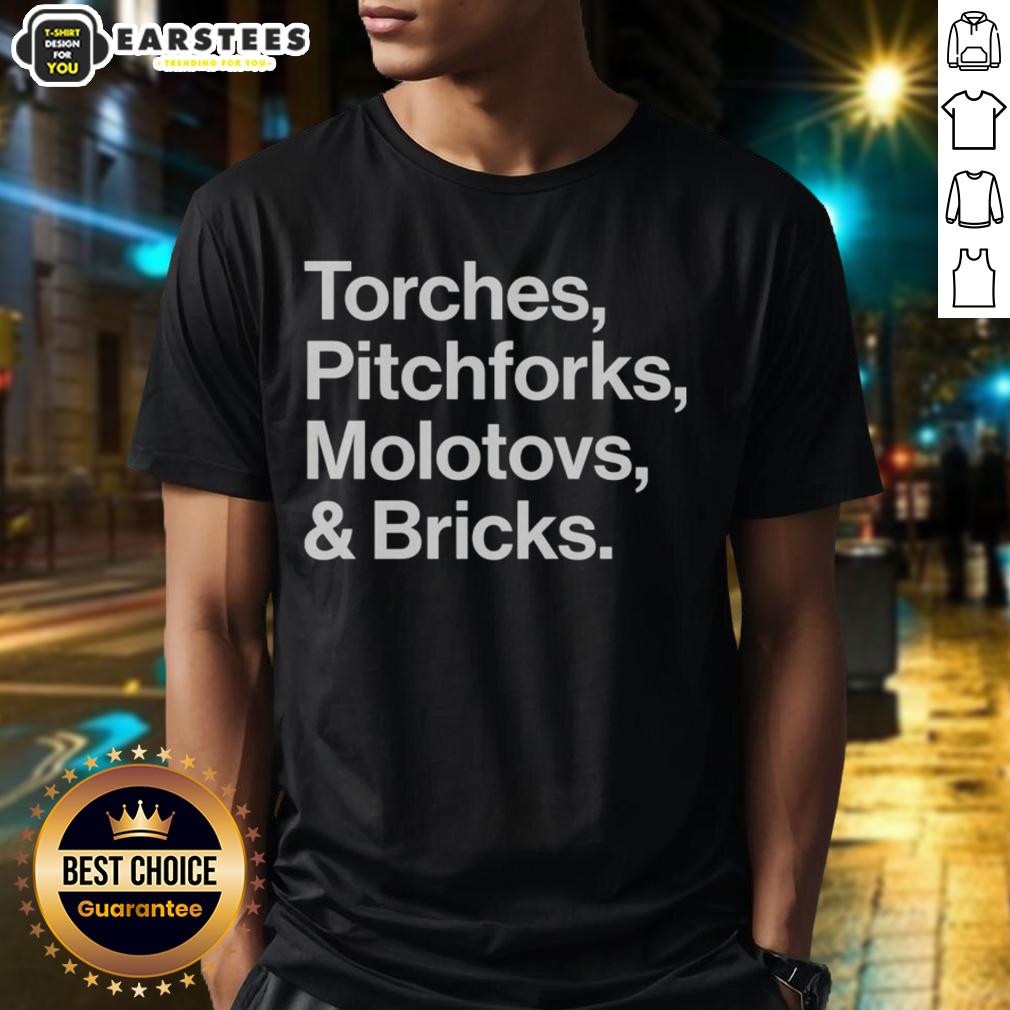 Awesome Torches Pitchforks Molotovs And Bricks 2025 World Tour T-Shirt