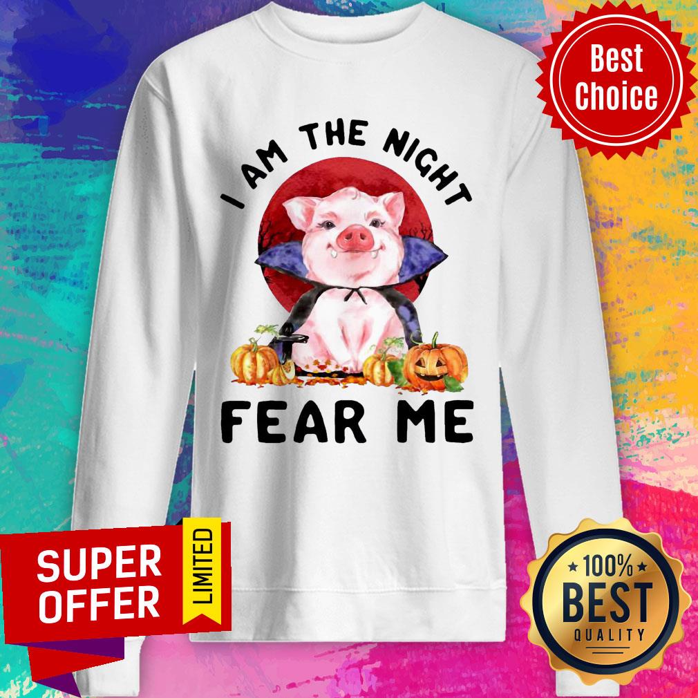 Pig Witch I Am The Night Fear Me Pumpkin Halloween Shirt - Image 5