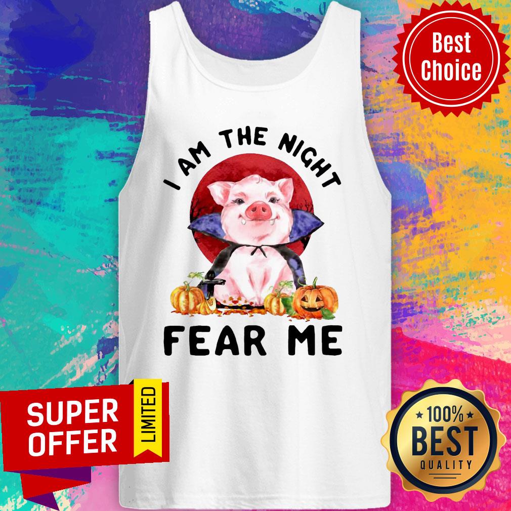 Pig Witch I Am The Night Fear Me Pumpkin Halloween Shirt - Image 4